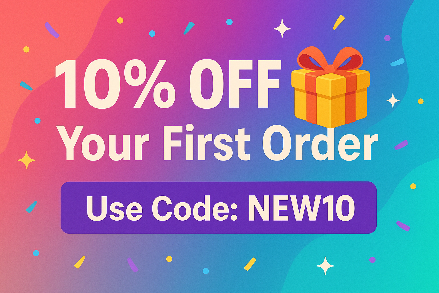10% off the first order (code:NEW10)π