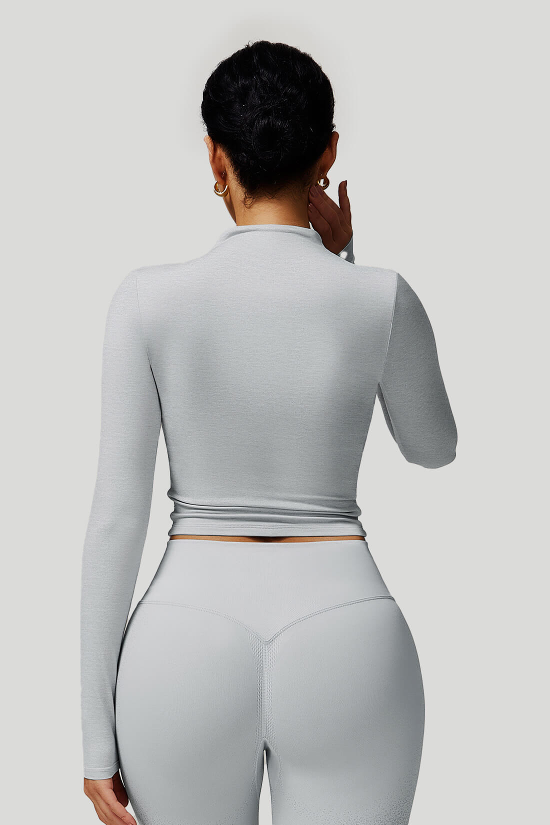 High Neck Quick Dry Long Sleeves Top