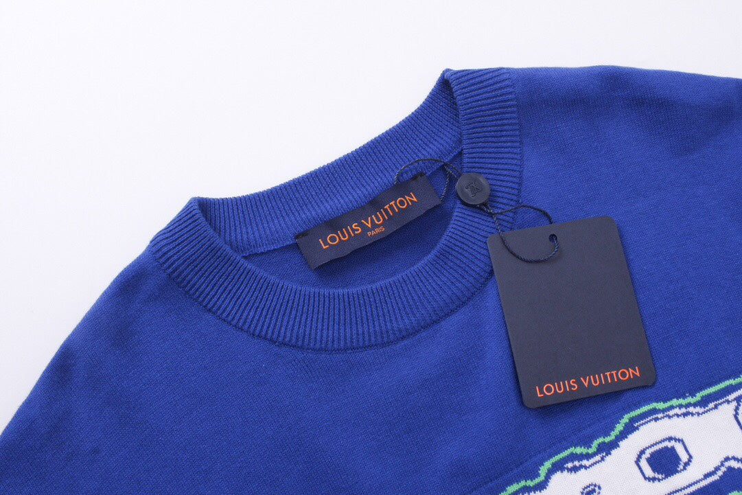 250313 New high quality jacquard knit T-shirt