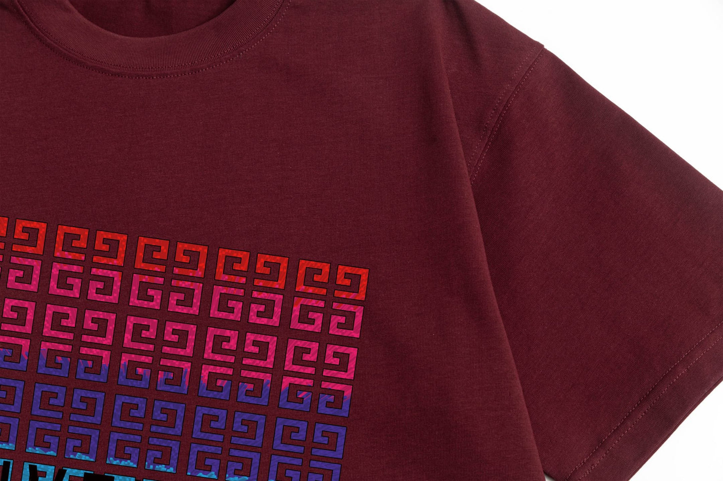 250325 New gradient direct spray monogram print T-shirt