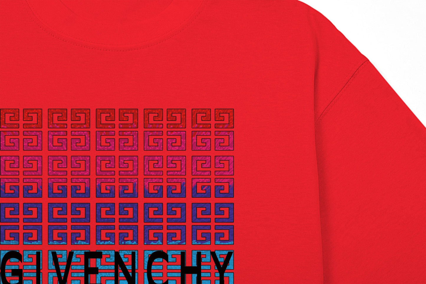 250325 New gradient direct spray monogram print T-shirt