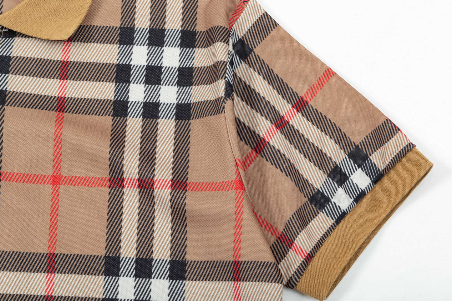 250325 New high quality classic checked POLO shirt