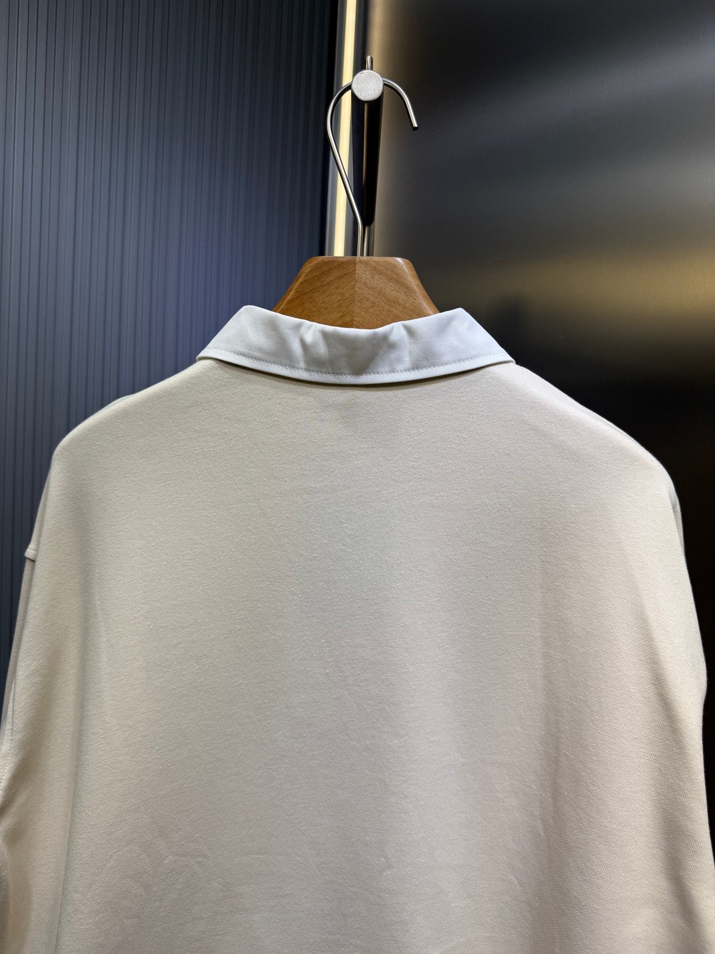 250813 New high-quality POLO sweatshirt with checkered embroidery zipper