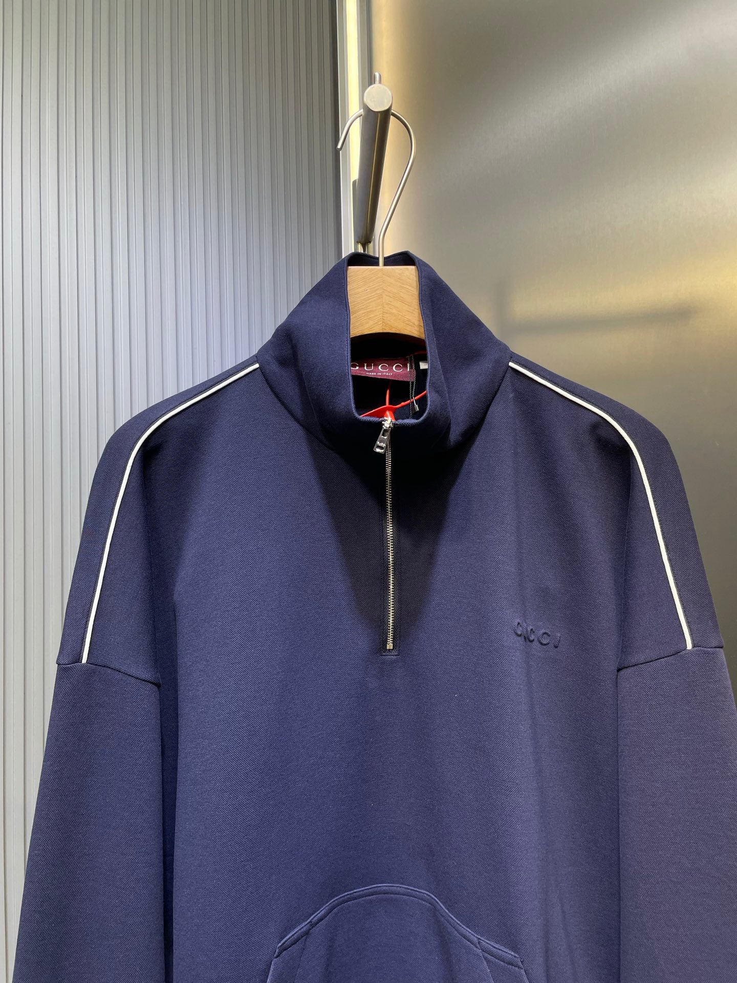 250813 New high-quality embroidered embossed zipper sweatshirt