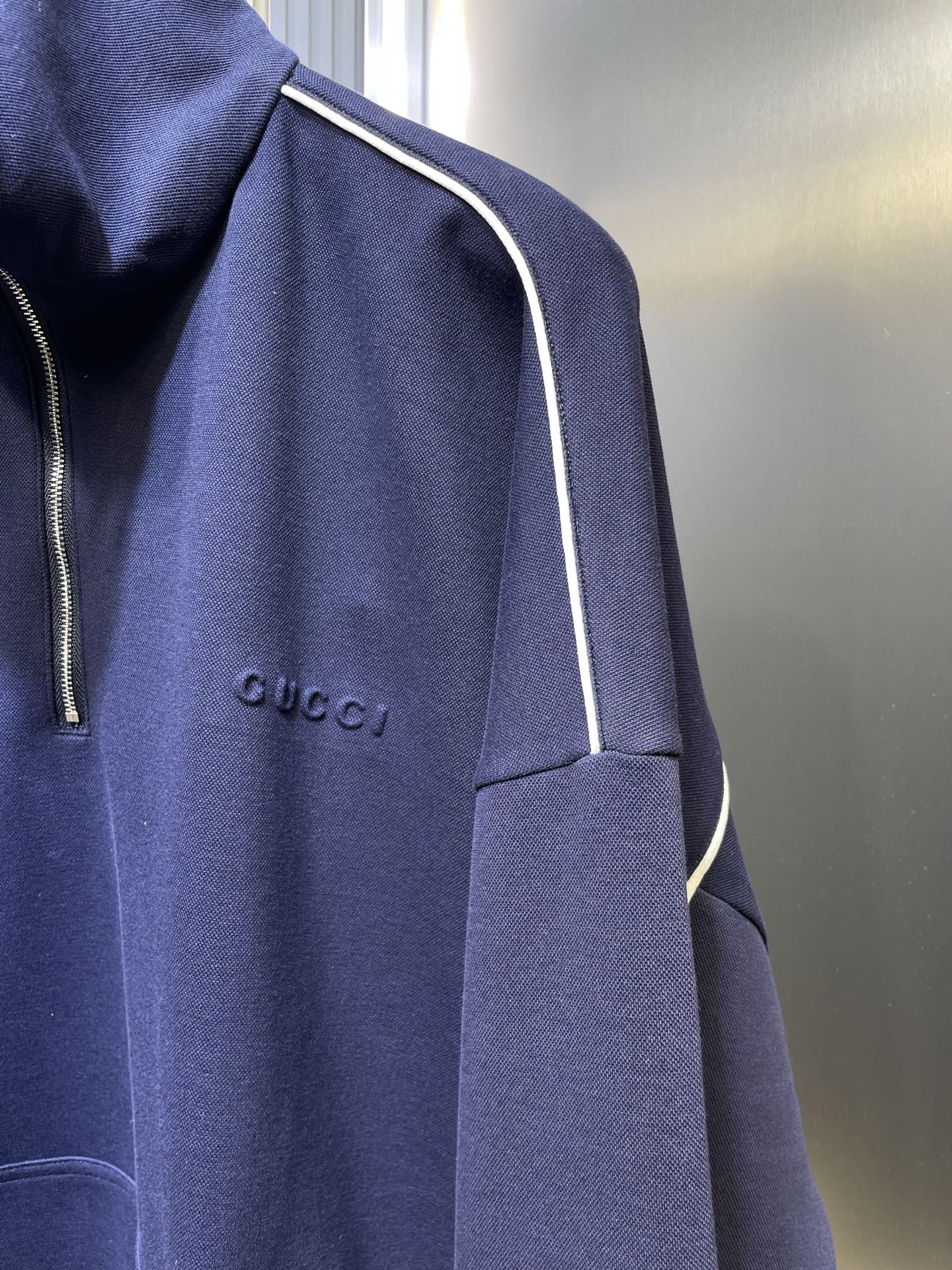 250813 New high-quality embroidered embossed zipper sweatshirt