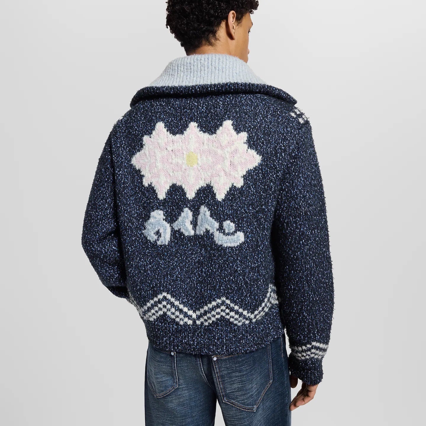 250813 New high-quality koi embroidered zipper jacket