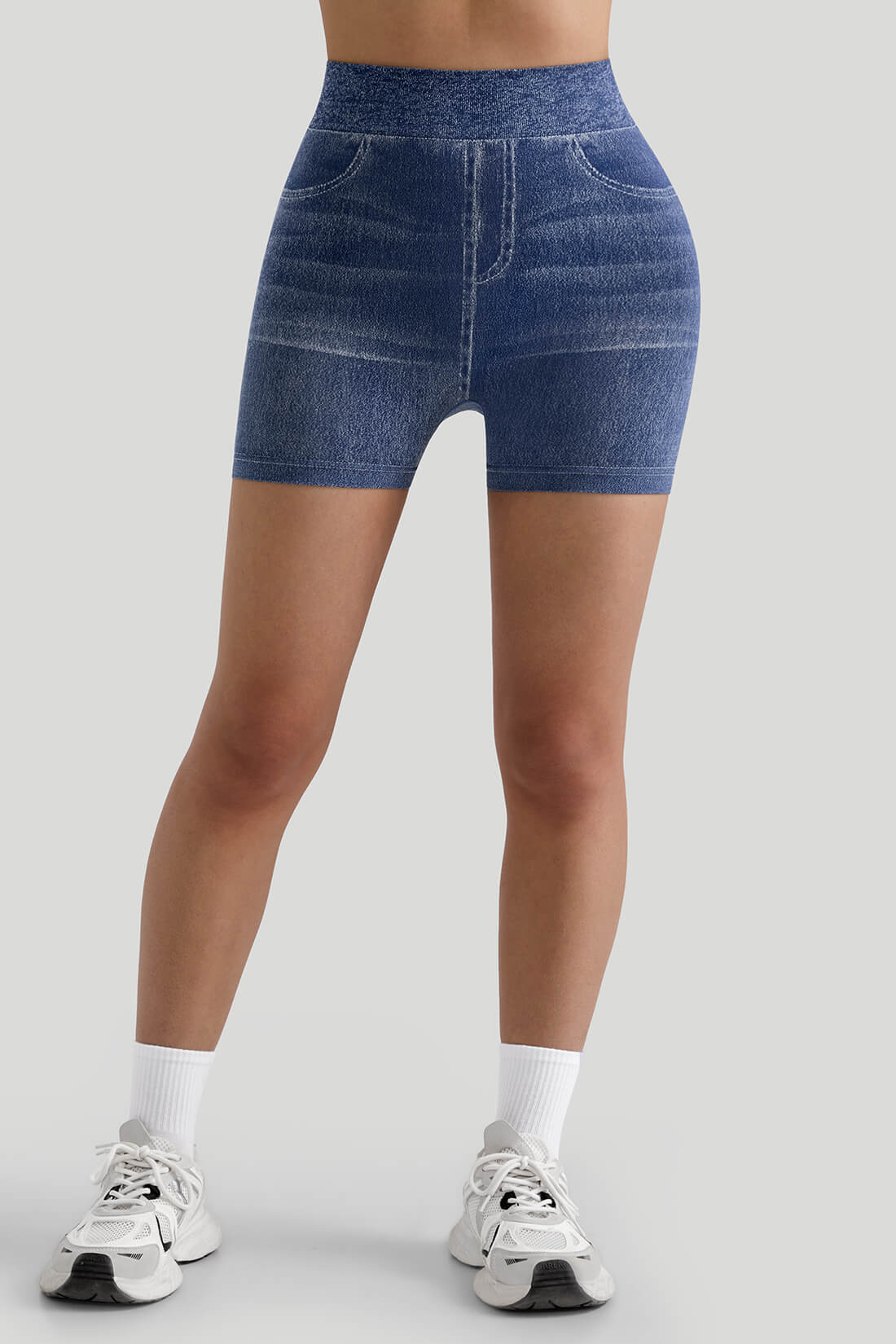 Faux Denim Short