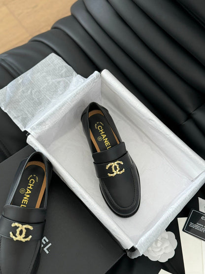 0528 24S new double C buckle Mary Jane loafers