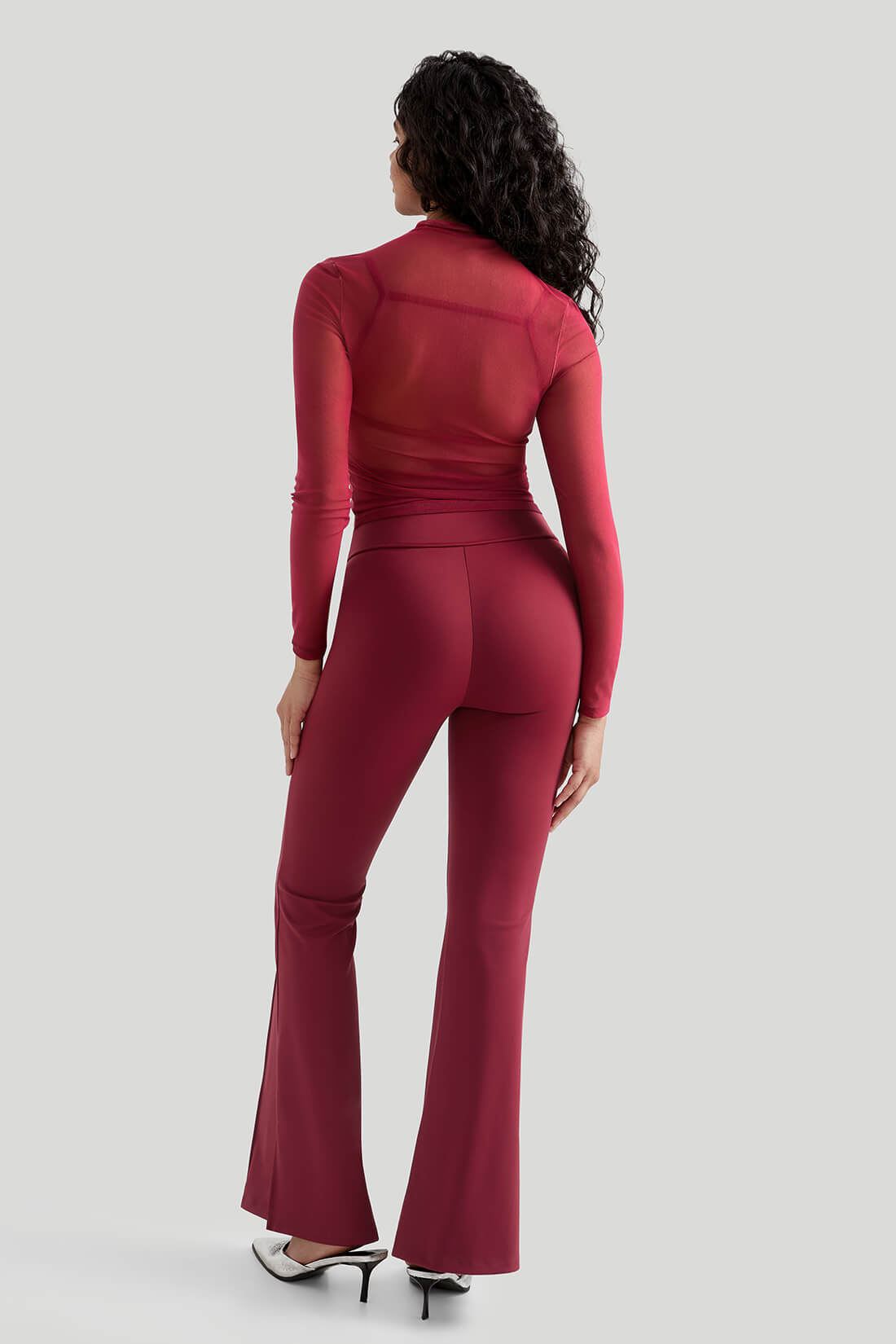 Mesh Long Sleeves Sexy Top