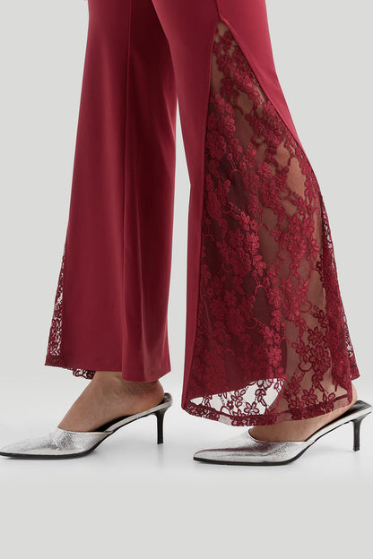 Lace Flared Pants