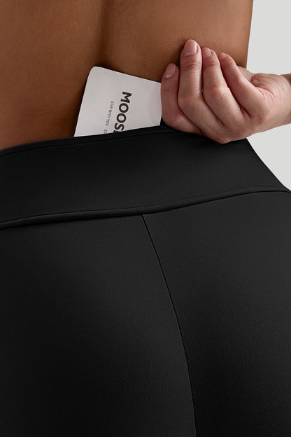 Flared Leg slit Legging With Built In Shapewear