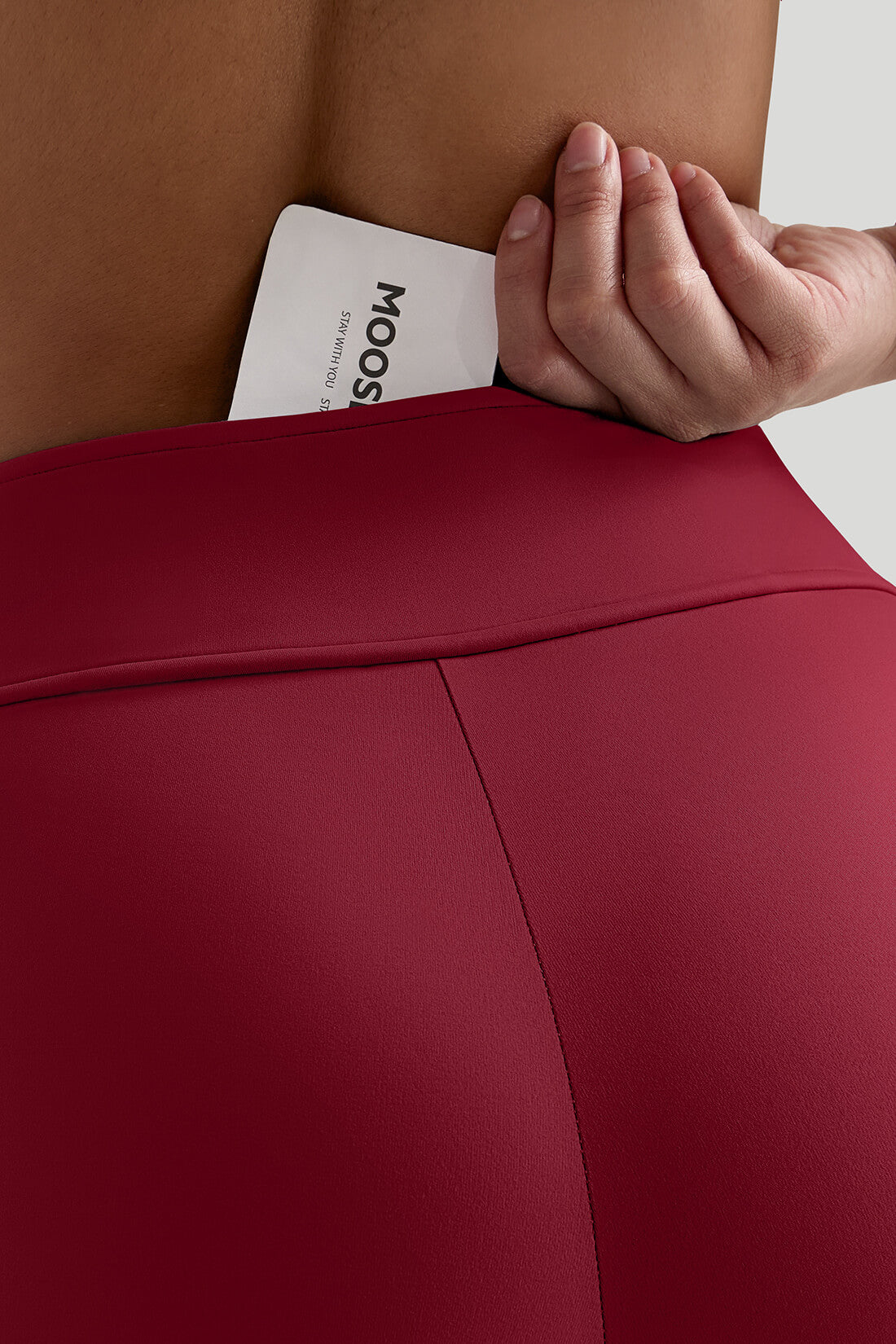 Flared Leg slit Legging With Built In Shapewear