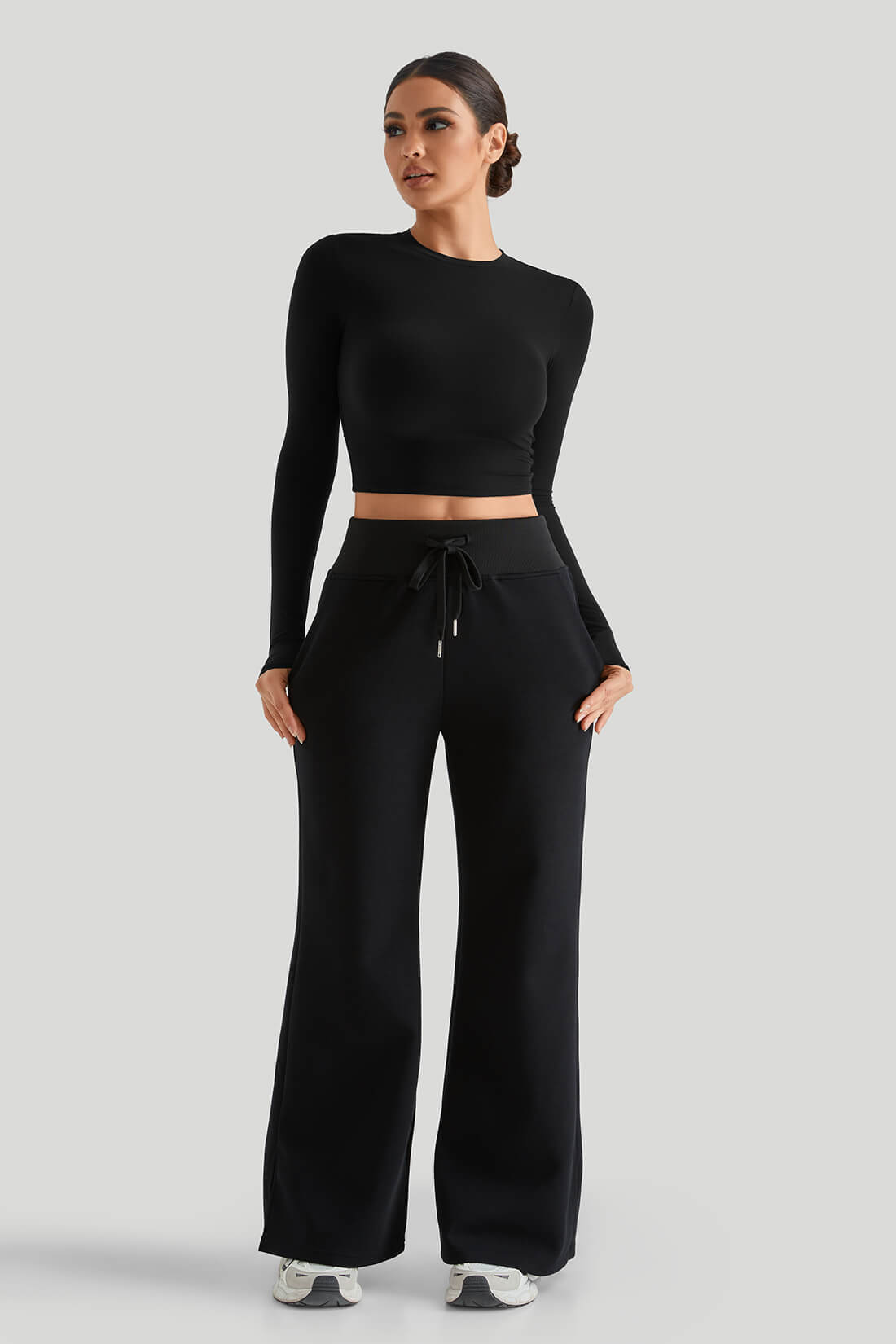 Round Neck Top Match Sweatpant