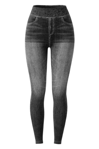 Faux Denim Legging