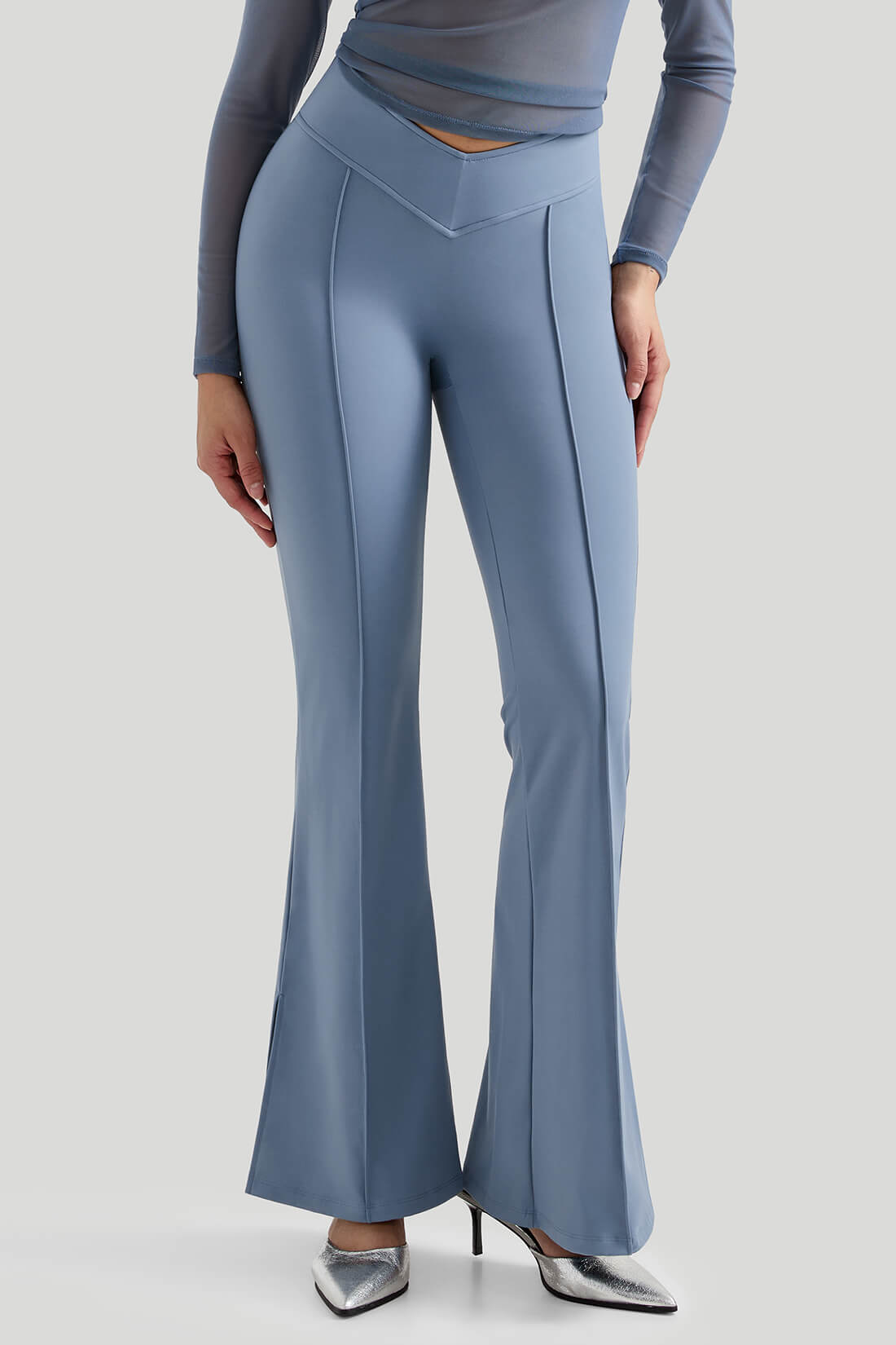 Backless Sexy 2Pcs Flare Leg Set