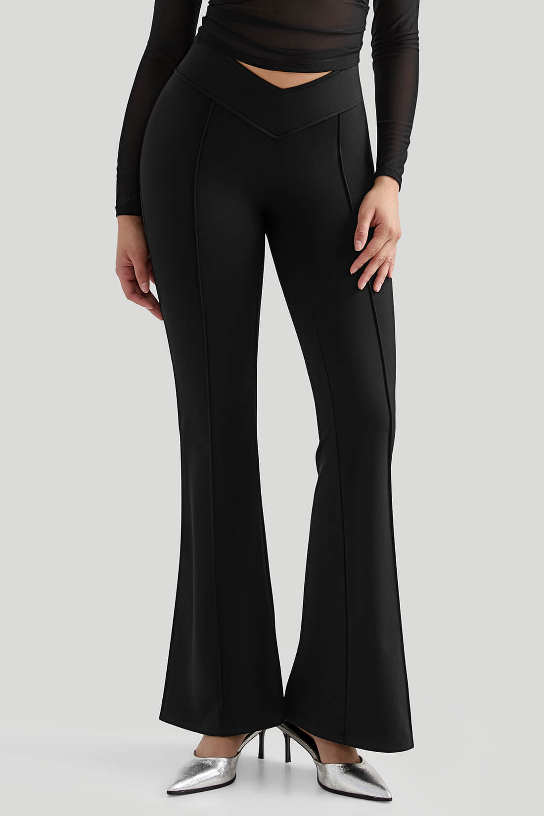 Backless Sexy 2Pcs Flare Leg Set