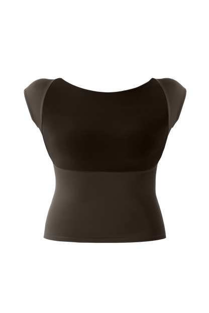 Solid Color Slim Fit Cropped T-Shirt