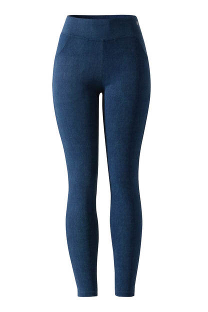 Stretchy Faux Denim Legging