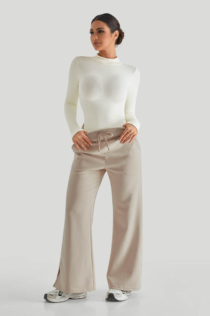 High Neck Sweater Pants Set
