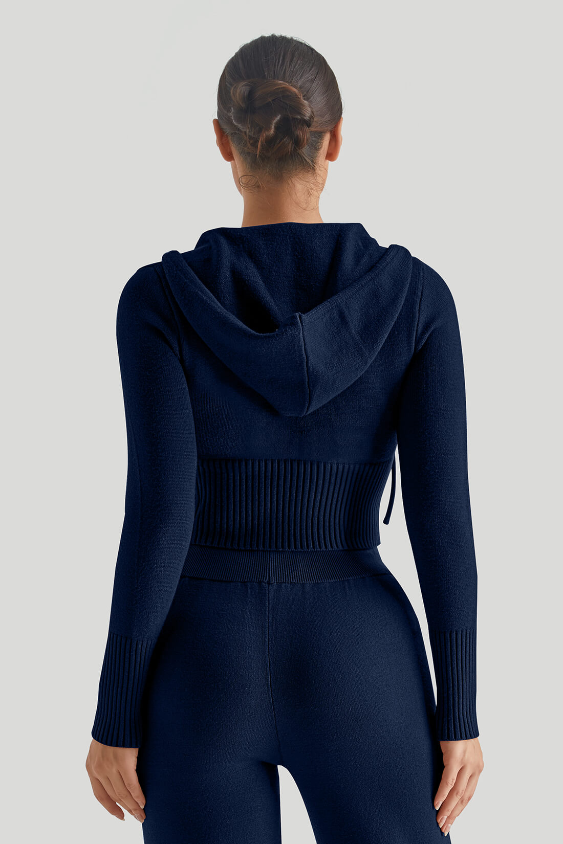 Two-Way Zipper Knitwear Top
