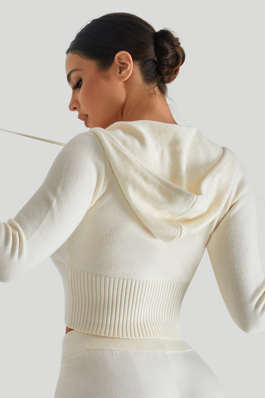 Two-Way Zipper Knitwear Top