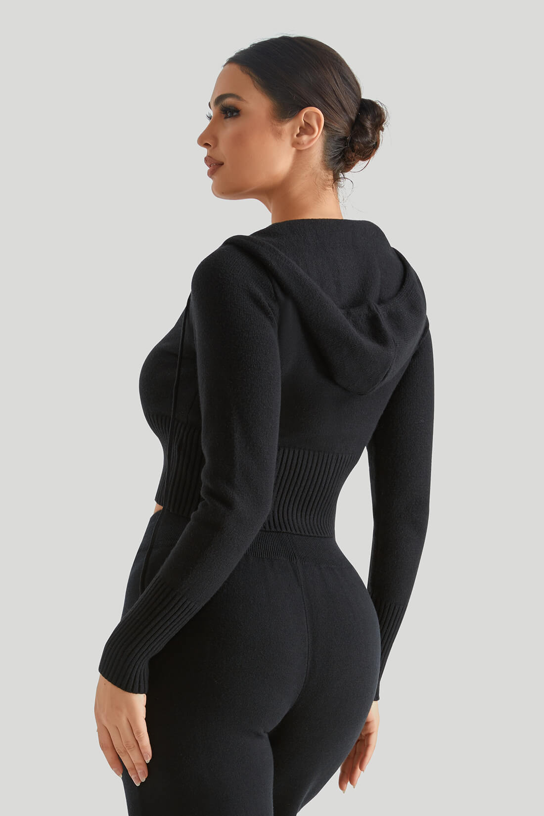 Two-Way Zipper Knitwear Top