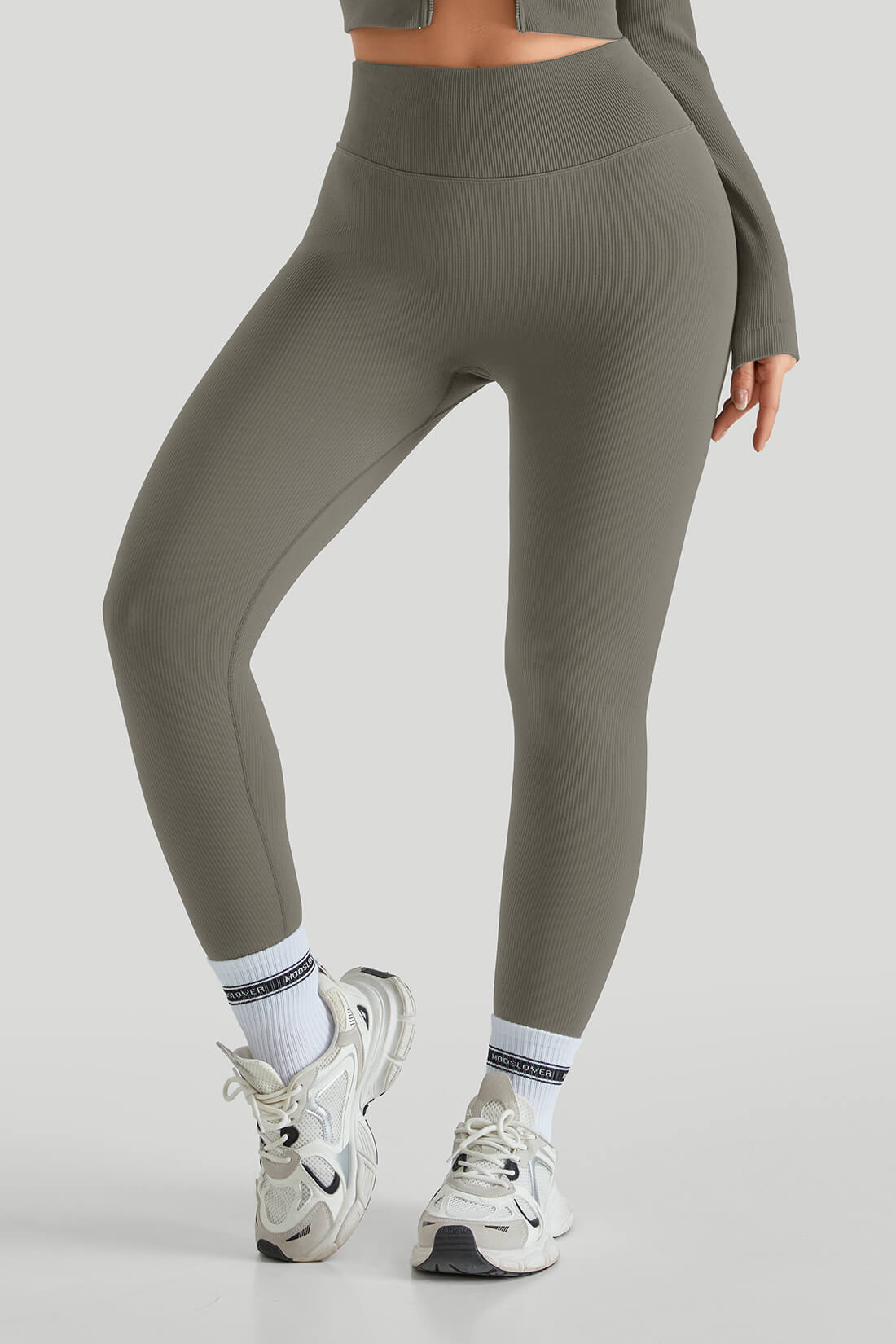 High Waist Threaded Legging