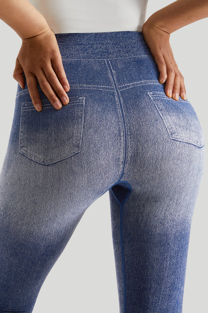 Faux Denim Legging