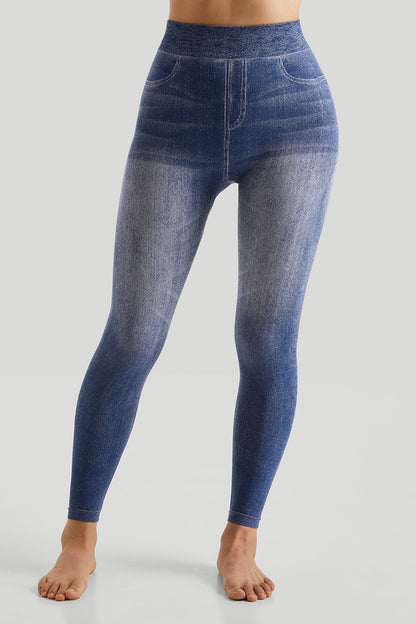 Faux Denim Legging