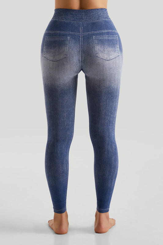 Faux Denim Legging