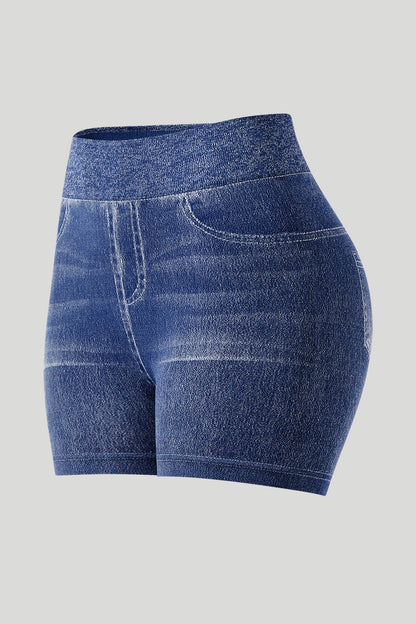Faux Denim Short