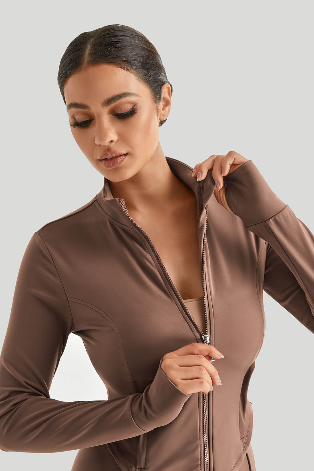 High Neck Slim Fit Top