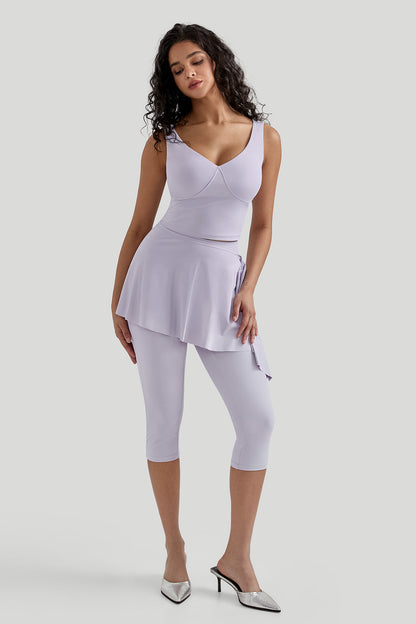 Breathable Cooling Skirted Cropped Sets