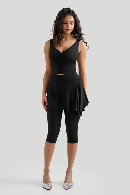 Breathable Cooling Skirted Cropped Sets