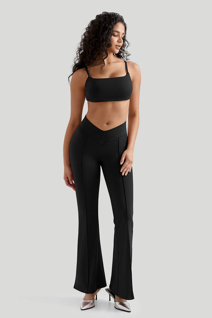 Backless Sexy 2Pcs Flare Leg Set