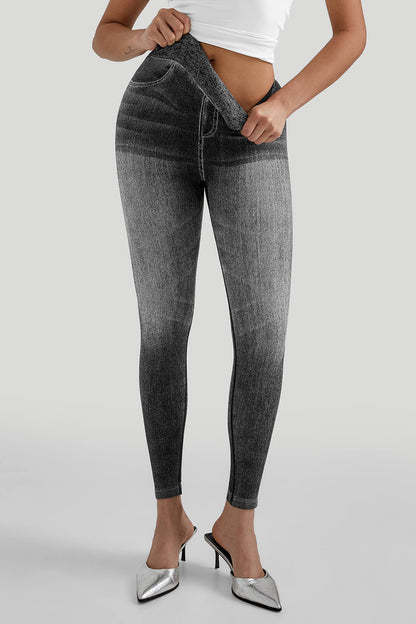 Faux Denim Legging