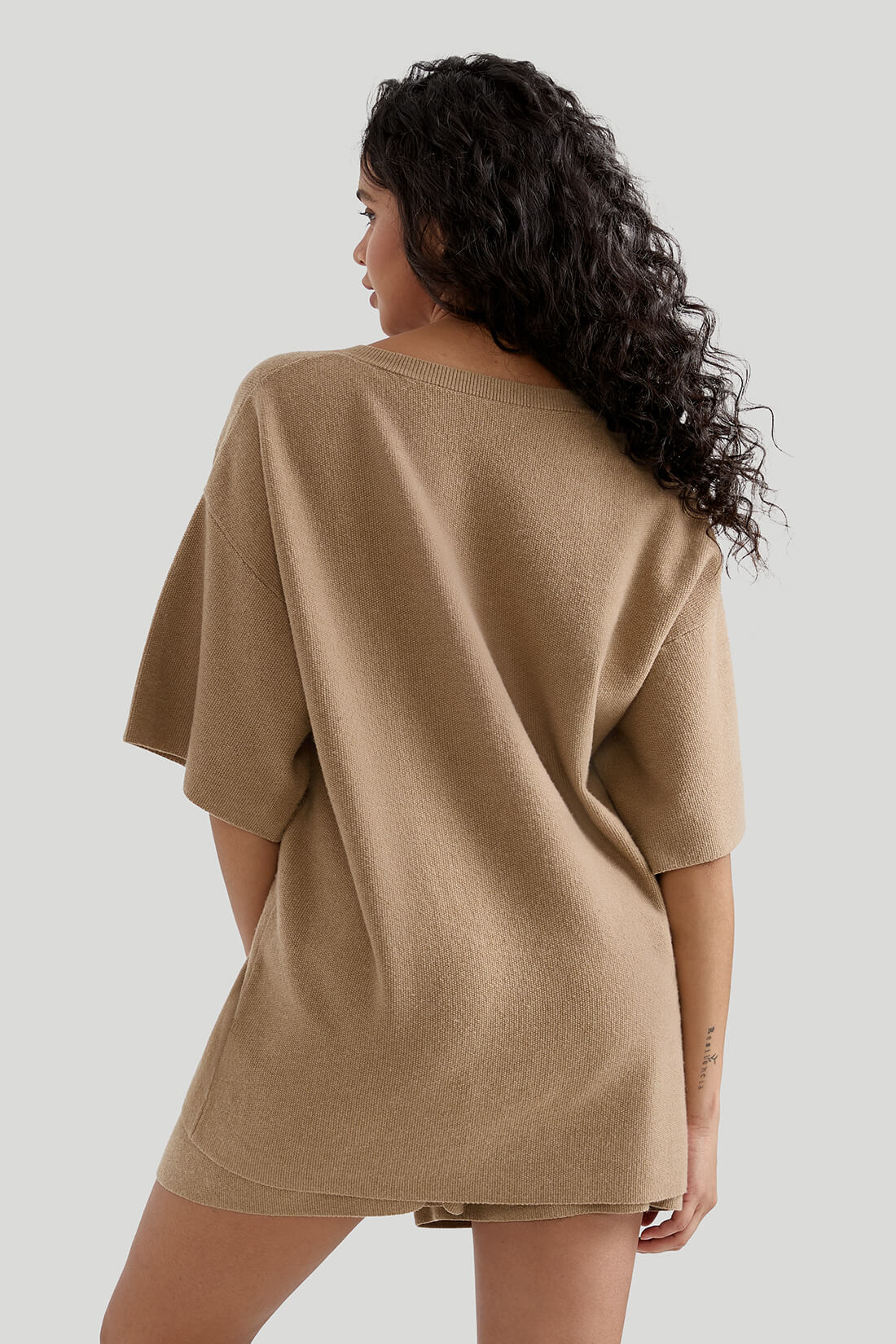 Oversized V-neck Loungewear Set