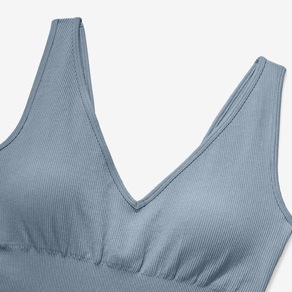 V Neck Tummy Control Seamless Bodysuit