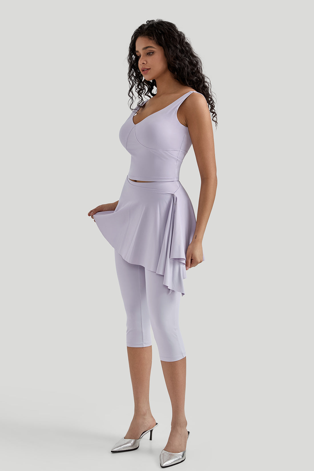 Cooling Skirted Cropped Legging