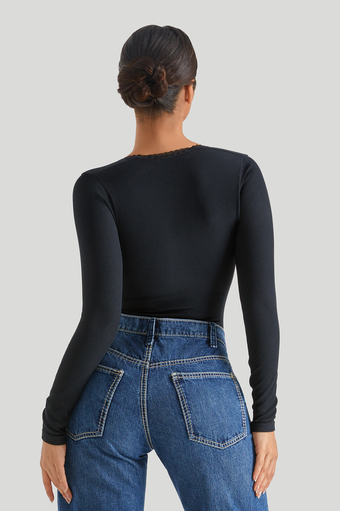 Threaded Spliced Lace Bodysuit