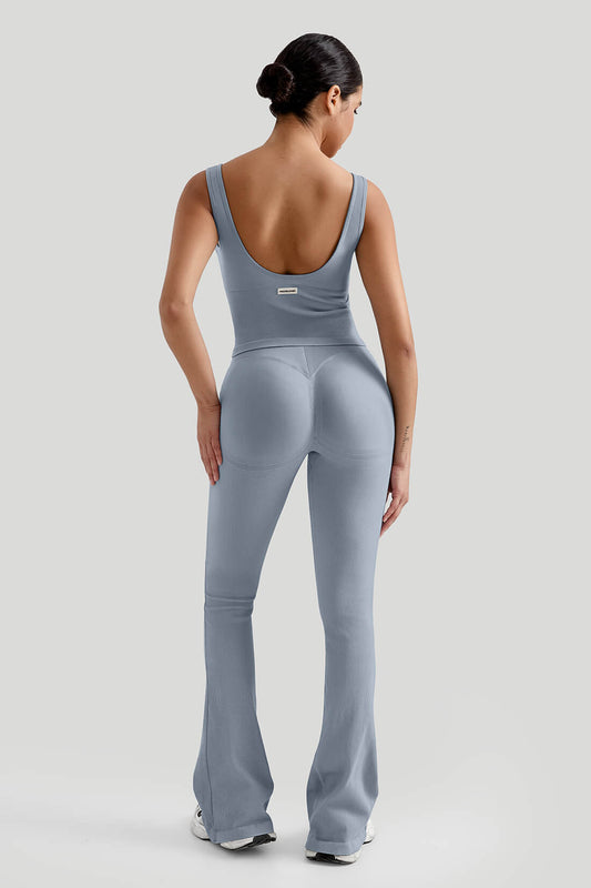 Tummy Control V Waist Flared Leg Set