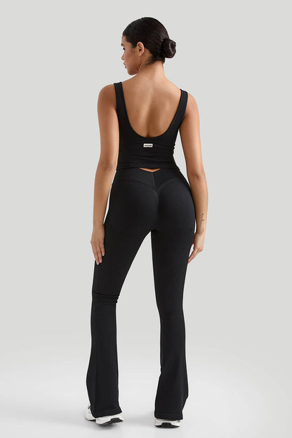 Tummy Control V Waist Flared Leg Set