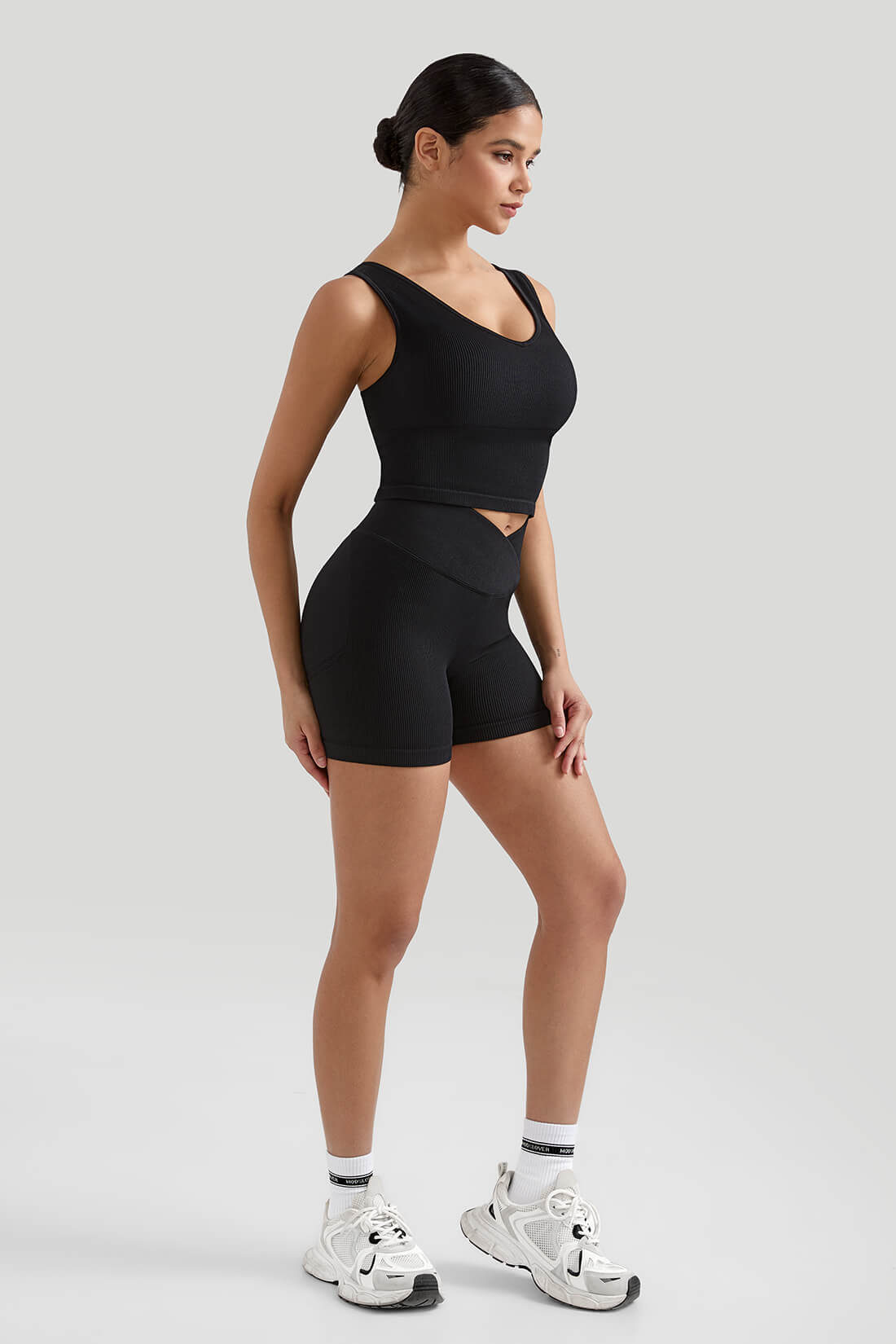 Tummy Control V Waist Short Set