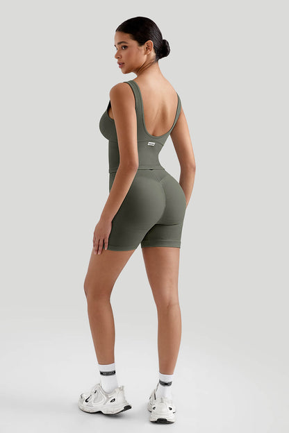 Tummy Control V Waist Short Set