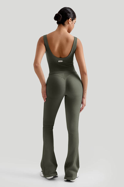 Tummy Control V Waist Flared Leg Set