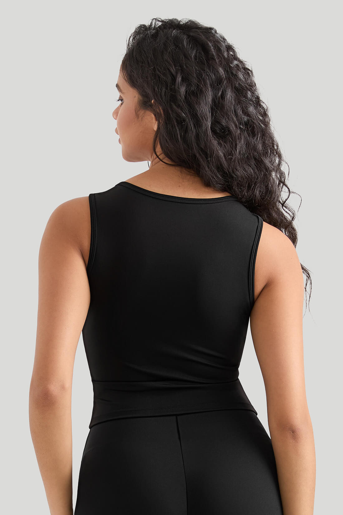 V-neck Lace Trimmed Sleeveless Tops