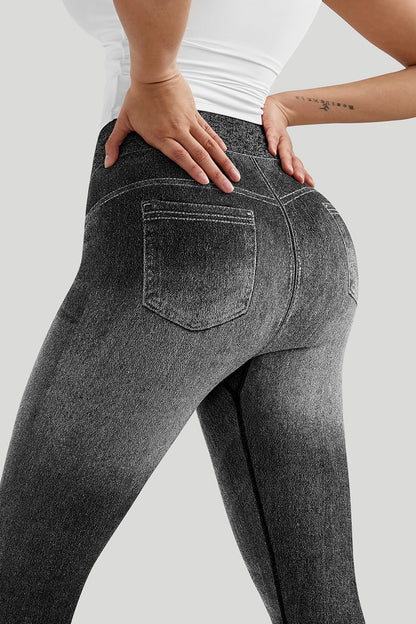 Faux Denim Legging