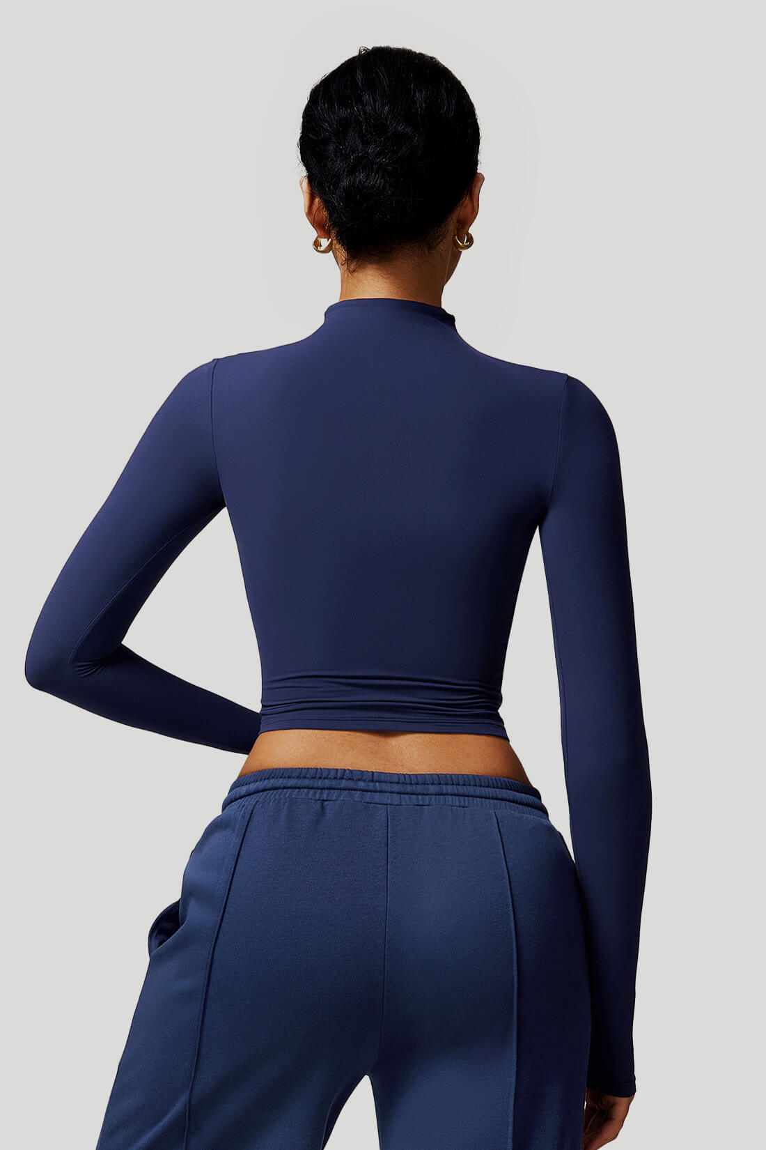 High Neck Quick Dry Long Sleeves Top