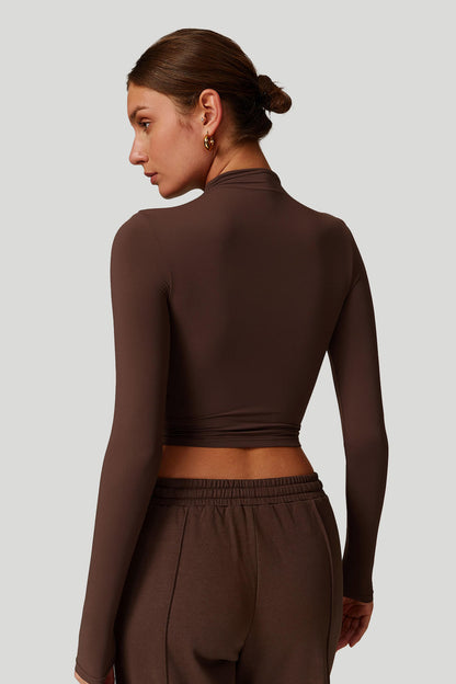 High Neck Quick Dry Long Sleeves Top