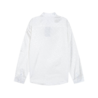 0818 New autumn and winter feature print loose version long-sleeved shirt